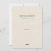 Happy Holidays Personalisiert Sentiment & Signatur Feiertagskarte (Rückseite)