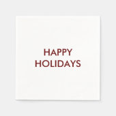 Happy Holidays Personalisiert Serviette (Vorderseite)