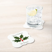 Happy Holidays Personalisiert Untersetzer (Vor Ort)