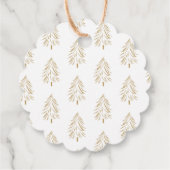 Happy Holidays Personalisiertes Geschenk Tag Geschenkanhänger (Rückseite)