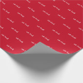 Happy Holidays Personalisiertes Geschenk Wrap HAMb Geschenkpapier (Ecke)