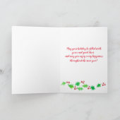 Happy Holidays Pet Sitter Dog Walker Karte (Innenseite)