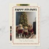 Happy Holidays Photo Card Feiertagskarte (Vorne/Hinten)