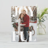 Happy Holidays PhotoPop Card Feiertagskarte (Stehend Vorderseite)