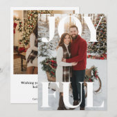 Happy Holidays PhotoPop Card Feiertagskarte (Vorne/Hinten)