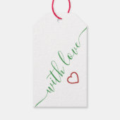 Happy Holidays Pine Tree Geschenkanhänger (Rückseite)