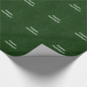 Happy Holidays Pine Tree Nah up Wrapping Paper Geschenkpapier (Ecke)
