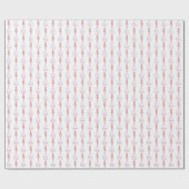 Happy Holidays Pink Lilac Nutcrackers Familienname Geschenkpapier (Flach)