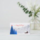 Happy Holidays Platzkarte (Stehend Vorderseite)