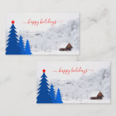 Happy Holidays Platzkarte (Vorne/Hinten)