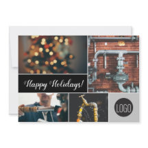 Happy Holidays Plumber Firmenlogo Fotos