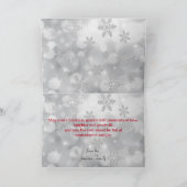 Happy Holidays Poinsettia Holiday Karte (Innenseite)