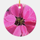 Happy Holidays Poinsettia Keramik Ornament (Hinten)