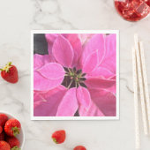 Happy Holidays Poinsettia Serviette (Beispiel)