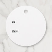 Happy Holidays Polar Bear Geschenkanhänger (Rückseite)