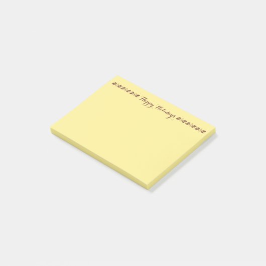 Happy Holidays Post-it® Notes by RoseWrites Post-it Klebezettel (angewinkelt)