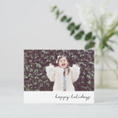 Happy Holidays Postcard Feiertagspostkarte (Stehend Vorderseite)