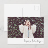 Happy Holidays Postcard Feiertagspostkarte (Vorne/Hinten)