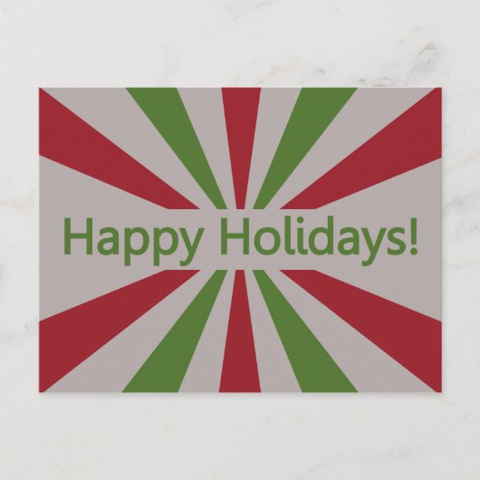 Happy Holidays Postcard Feiertagspostkarte (Vorderseite)