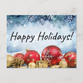 Happy Holidays Postcard Feiertagspostkarte (Vorderseite)