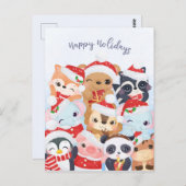 Happy Holidays Postcard Postkarte (Vorne/Hinten)