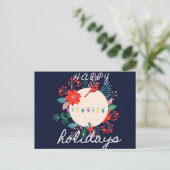 Happy Holidays Postcard! Postkarte (Stehend Vorderseite)