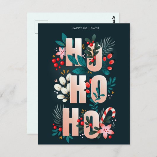 Happy Holidays Postcard Postkarte (Vorne/Hinten)