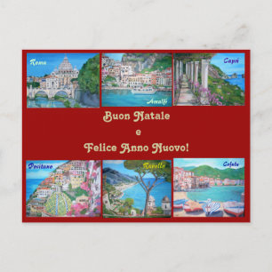 Happy Holidays Postcard Postkarte