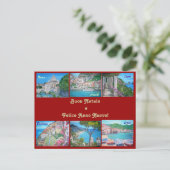 Happy Holidays Postcard Postkarte (Stehend Vorderseite)