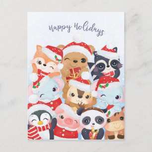 Happy Holidays Postcard Postkarte