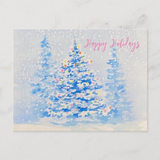 Happy Holidays Postcard Postkarte (Vorderseite)