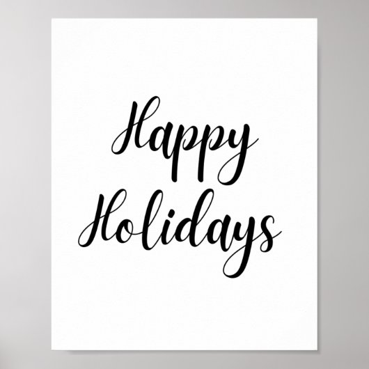 Happy Holidays Poster (Vorne)
