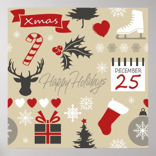 Happy Holidays Poster (Vorne)