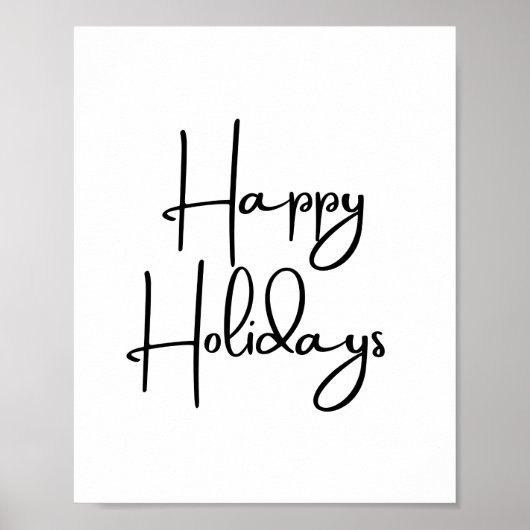 Happy Holidays Poster (Vorne)