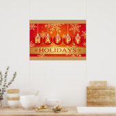 HAPPY HOLIDAYS POSTER (Küche)