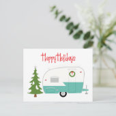 Happy Holidays Postkarte (Stehend Vorderseite)