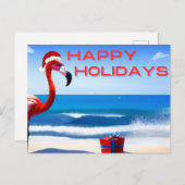 Happy Holidays Postkarte (Vorne/Hinten)