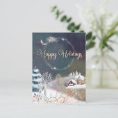 Happy Holidays Postkarte (Stehend Vorderseite)