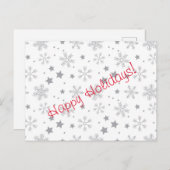 Happy Holidays Postkarte (Vorne/Hinten)