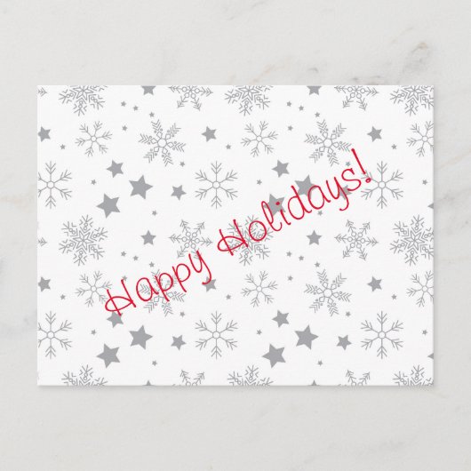 Happy Holidays Postkarte (Vorderseite)