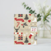 Happy Holidays Postkarte (Stehend Vorderseite)