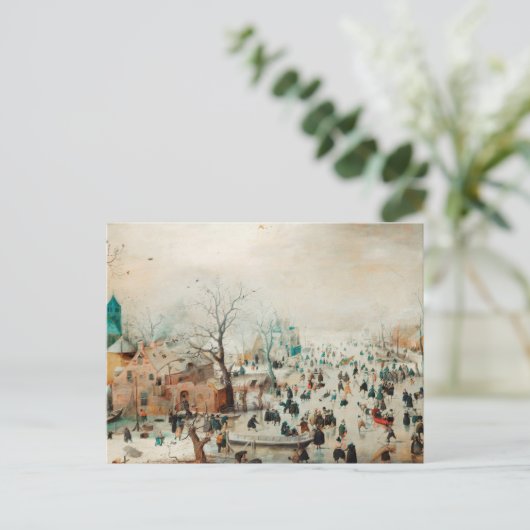 Happy Holidays Postkarte (Stehend Vorderseite)