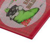 Happy Holidays Puppy Schneidebrett (Ecke)