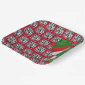 Happy Holidays QR Codes mit Snowman Pappteller (Gewinkelt)