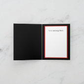 Happy Holidays Raccoon hinzufügen Feiertagskarte (Innenseite)