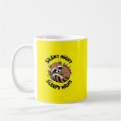 Happy Holidays Raccoon: Stille Nacht, schlafende N Kaffeetasse (Links)