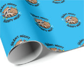 Happy Holidays Raccoon: Stille Nacht Schlaflosigke Geschenkpapier (Rolleneckpunkt)