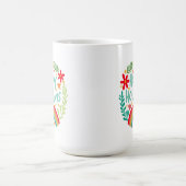 Happy Holidays Rainbow Niedlich Hand gezeichnet fa Kaffeetasse (Mittel)