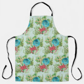 Happy Holidays Red Crab Küste Schürze (Vorderseite)