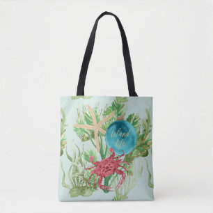 Happy Holidays Red Crab Küste Tasche